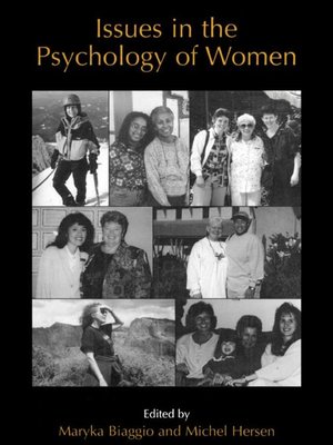 cover image of Issues in the Psychology of Women